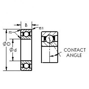 AST 7017C angular contact ball bearings