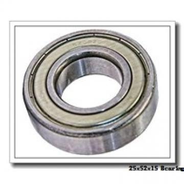 25 mm x 52 mm x 15 mm  NKE 6205-2Z-NR deep groove ball bearings