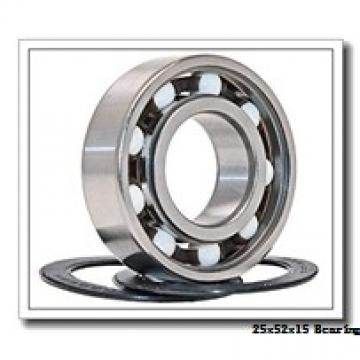 25 mm x 52 mm x 15 mm  Fersa 6205-2RS deep groove ball bearings