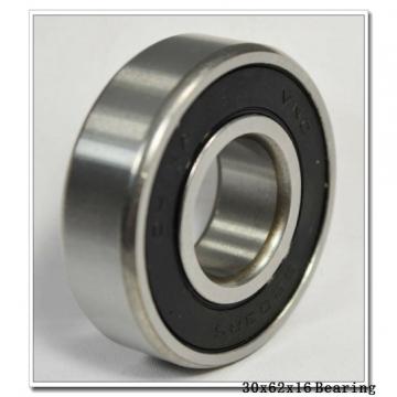 30 mm x 62 mm x 16 mm  KOYO 6206 deep groove ball bearings
