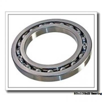 85 mm x 130 mm x 22 mm  ISO 7017 A angular contact ball bearings