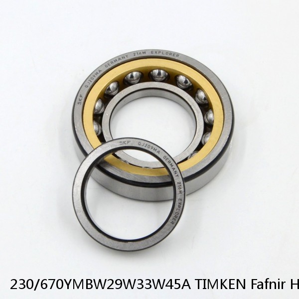 230/670YMBW29W33W45A TIMKEN Fafnir High Speed Spindle Angular Contact Ball Bearings #1 small image