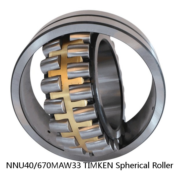 NNU40/670MAW33 TIMKEN Spherical Roller Bearings Brass Cage #1 image
