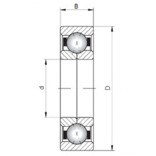 ISO QJ1006 angular contact ball bearings #3 image
