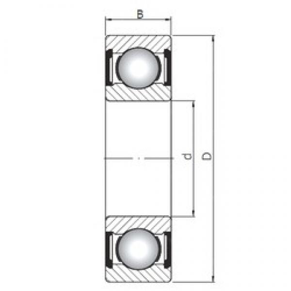 110 mm x 170 mm x 28 mm  ISO 6022 ZZ deep groove ball bearings #3 image