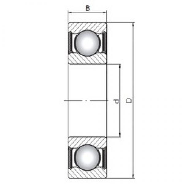 110 mm x 170 mm x 28 mm  ISO 6022-2RS deep groove ball bearings #3 image