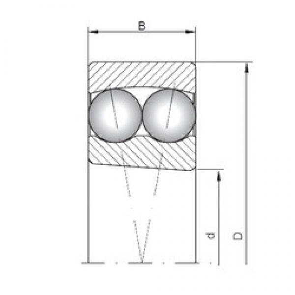 25 mm x 62 mm x 17 mm  ISO 1305K self aligning ball bearings #3 image