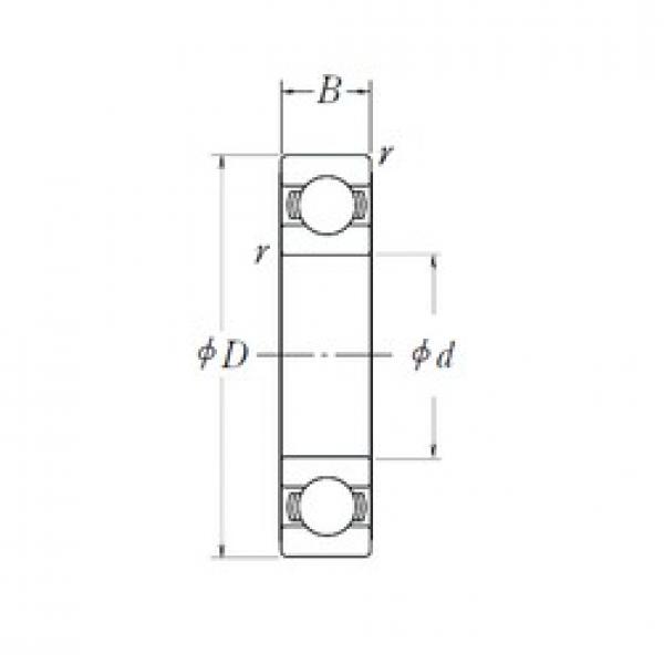 25 mm x 52 mm x 15 mm  NSK 6205L11-H-20ZZ deep groove ball bearings #3 image