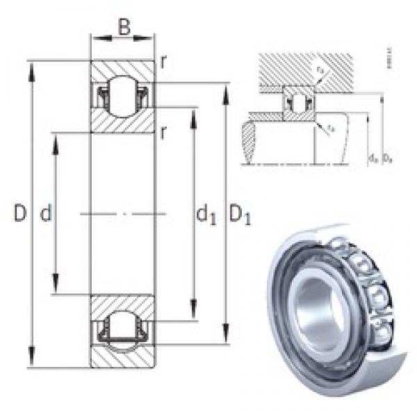 25 mm x 52 mm x 15 mm  INA BXRE205 needle roller bearings #3 image
