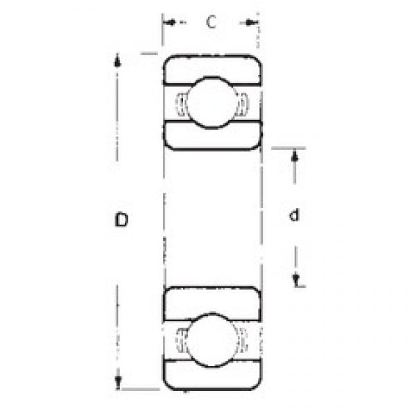 30 mm x 62 mm x 16 mm  FBJ 6206 deep groove ball bearings #3 image