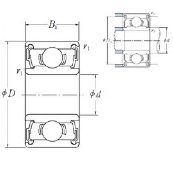 9 mm x 20 mm x 6 mm  ISO 699-2RS deep groove ball bearings #3 image