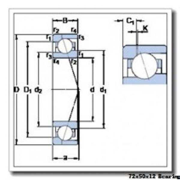 50 mm x 72 mm x 12 mm  SKF 71910 ACE/HCP4A angular contact ball bearings #2 image