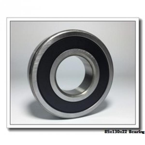85 mm x 130 mm x 22 mm  KOYO 3NCHAF017CA angular contact ball bearings #1 image
