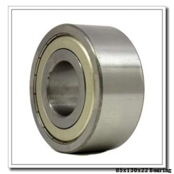 85 mm x 130 mm x 22 mm  NACHI 7017DB angular contact ball bearings #1 image