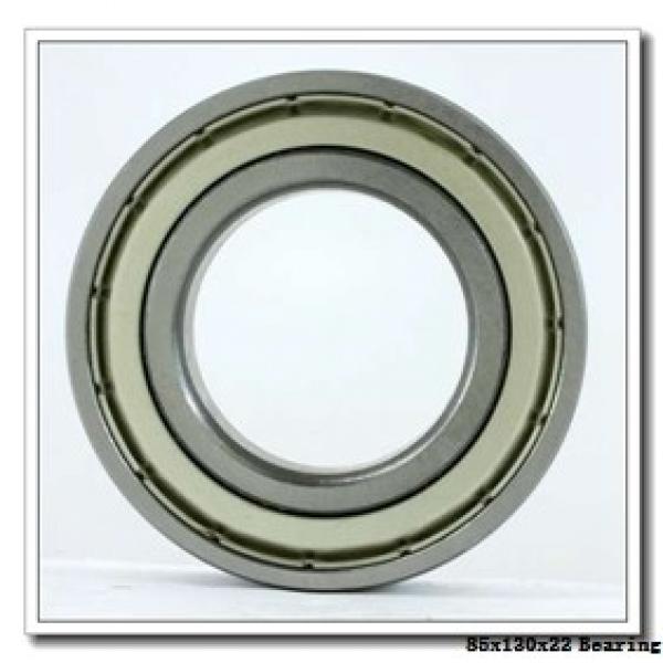 85 mm x 130 mm x 22 mm  NSK QJ1017 angular contact ball bearings #1 image
